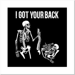 I Got Your Back Skeleton Halloween Costume Posters and Art